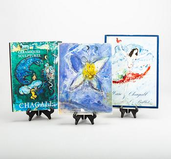 BÖCKER, 3 st, Marc Chagall, "Le Ballet", "The Biblical Message" och "Ceramiques - sculptures".