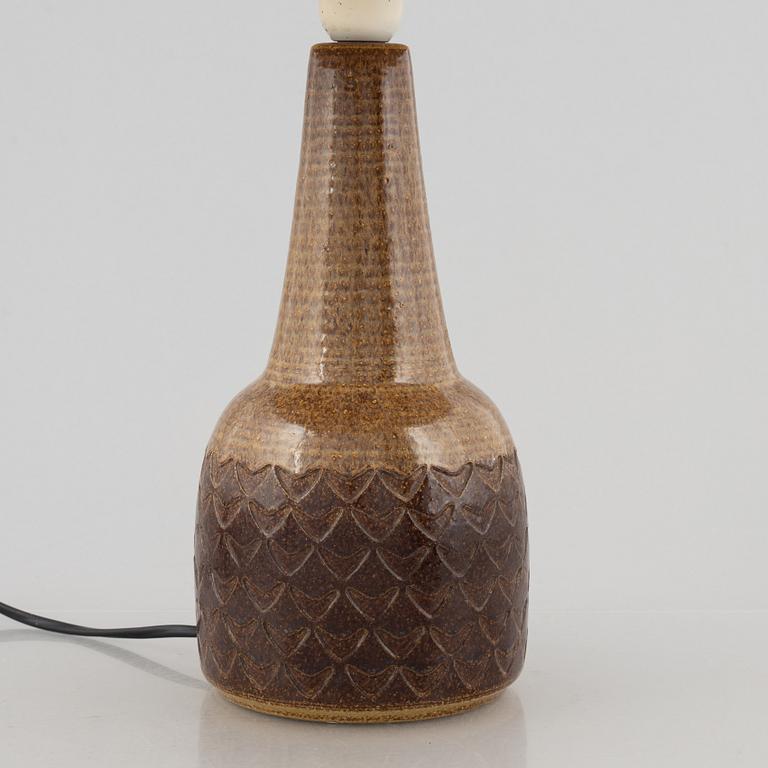 Bordslampa, stengods, Søholm Stentøj, Danmark, 1960/70-tal.