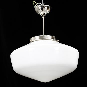 TAKLAMPOR, ett par, Pukebergs glasbruk, 1920-tal. Höjd 40 cm.