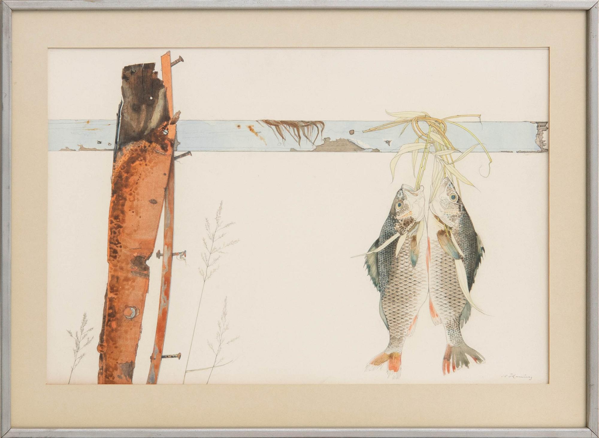 Okänd konstnär 1900-tal, Nyfångat.