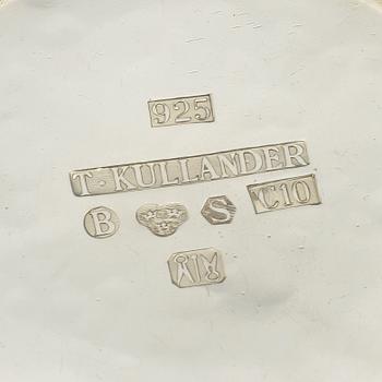 BÄGARE, 2 st, silver, T Kullander, Borås, 1977 resp 1979. Vikt 580 g.