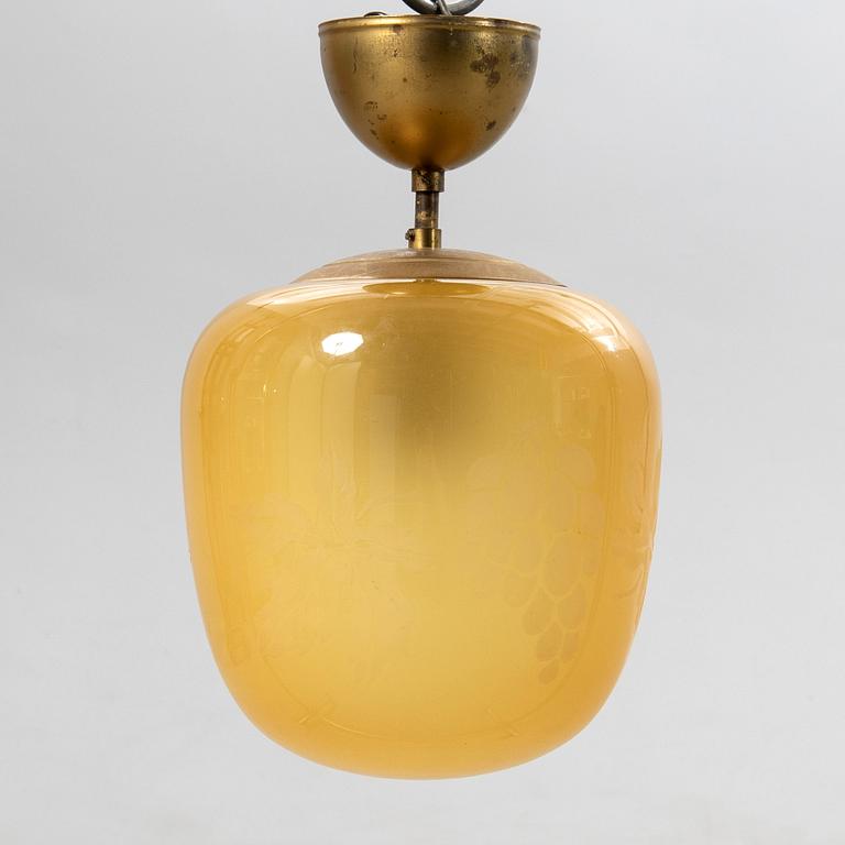 Ceiling lamp, 1940s.