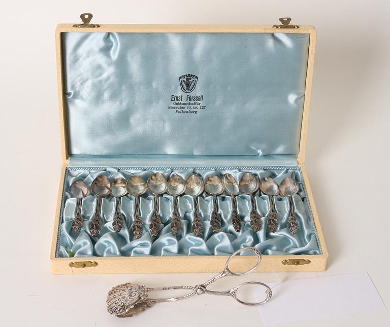 MOCCASKEDAR, 12 st samt TÅNG, silver.