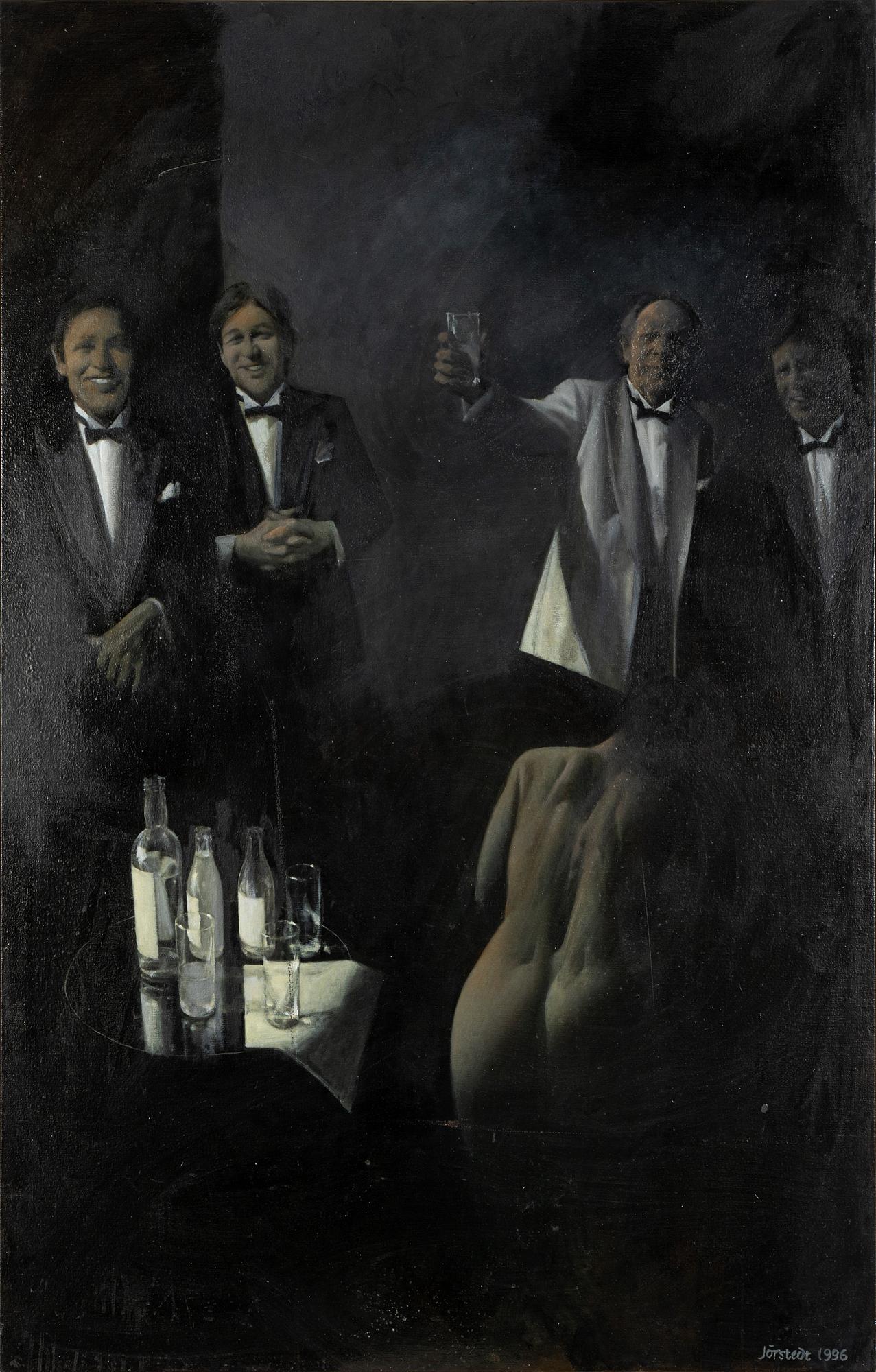 Kjell Jörstedt, oil on canvas. Ca. 150 x 96 cm.