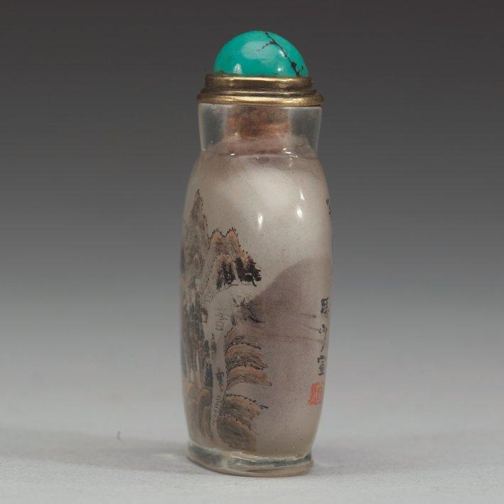 SNUSFLASKA, insidesmålad, samt med inskription Ma Shaoxuan, daterad 1897.
