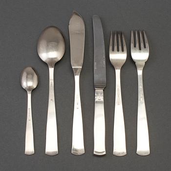 JACOB ÄNGMAN, 22 pieces of silver cutlery from GAB, Eskilstuna, 1968-81.