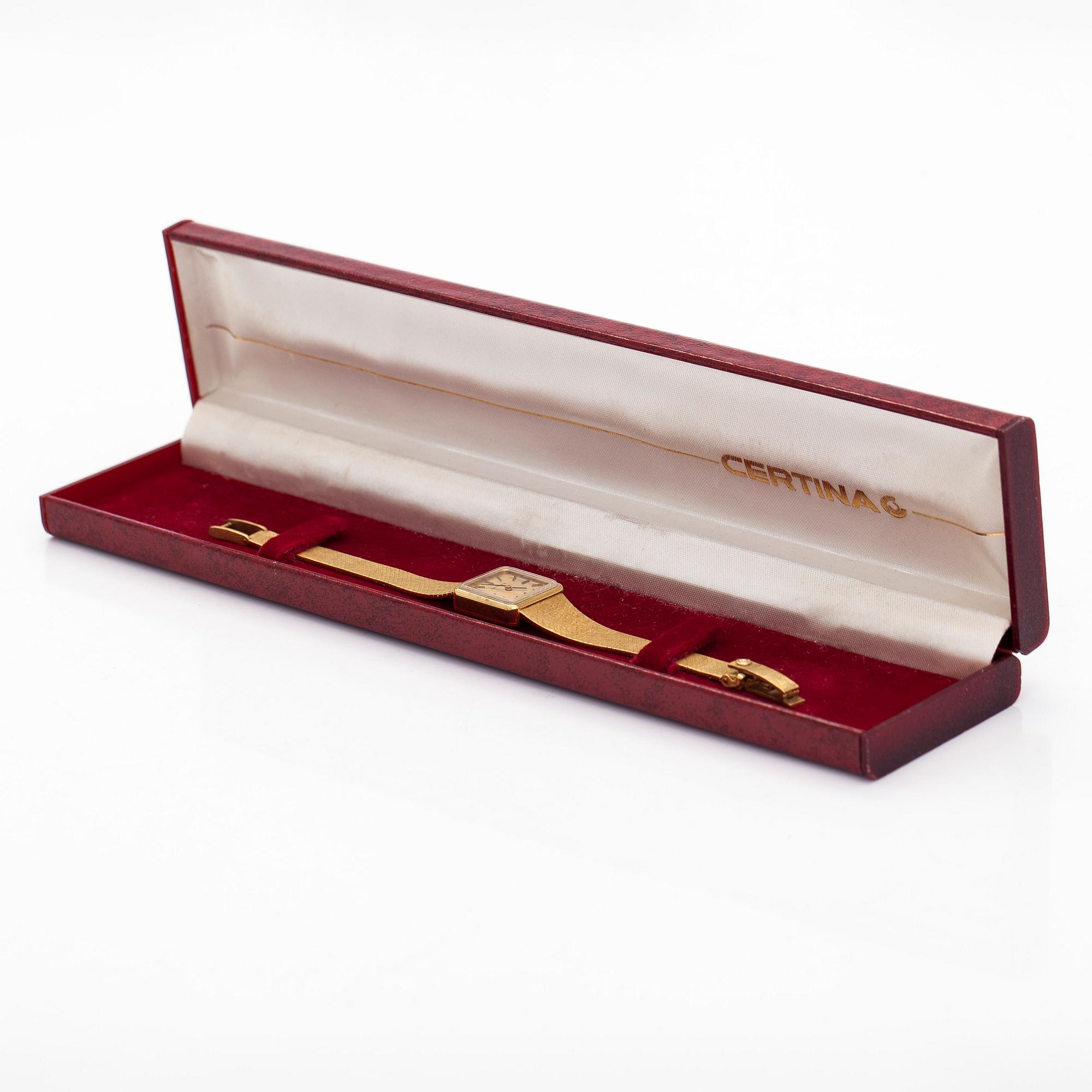 Certina, wristwatch, 19 x 19 mm.