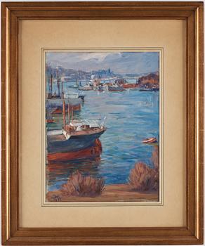 Prins Eugen, "Hamnbild" (Harbour scene).