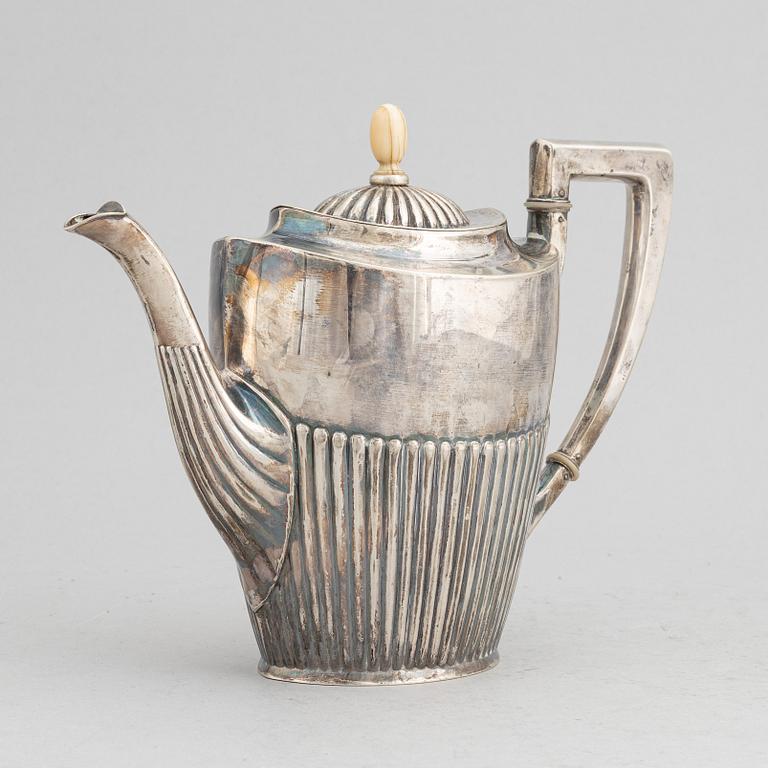 A silver coffee pot, 1920's/30's.