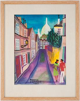 Maurice Blanchard · MAURICE BLANCHARD, akvarell, signerad och daterad 1967.