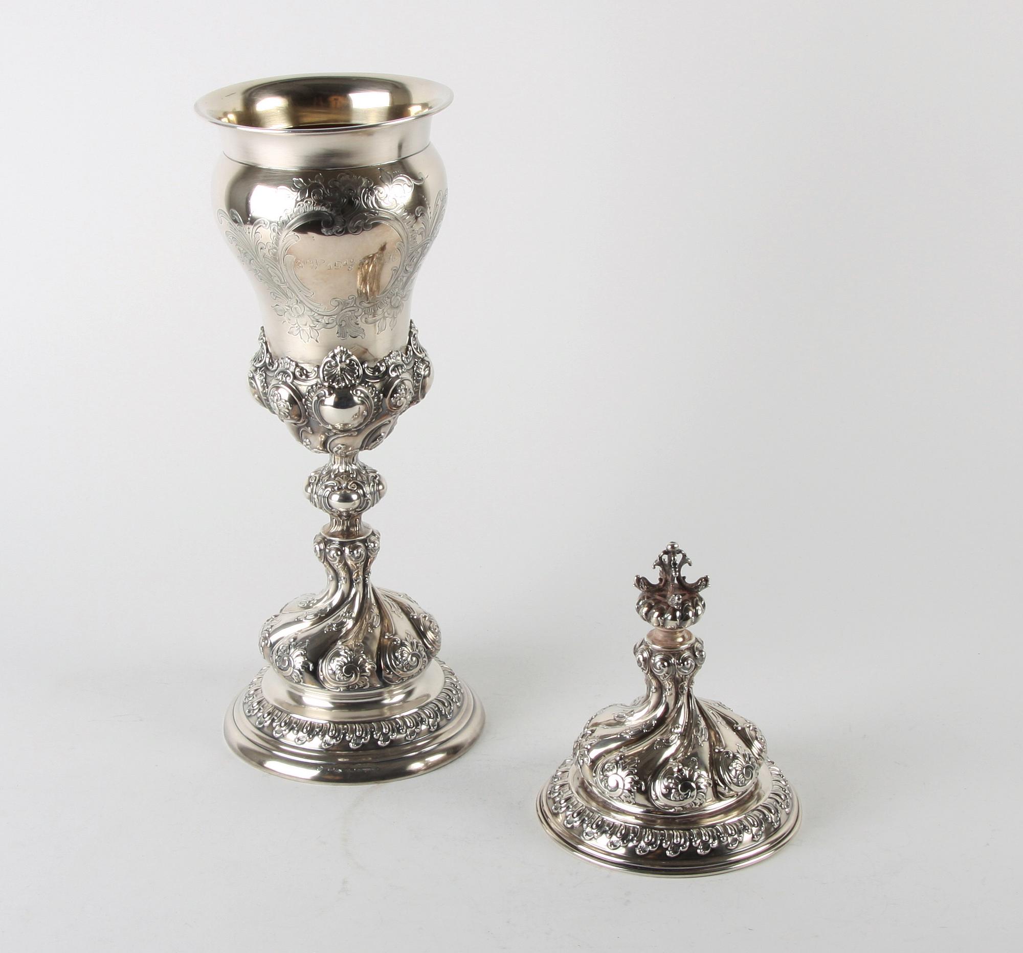 LOCKPOKAL, silver, barockstil, C.G Hallberg import.