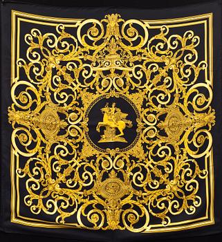 SCARF, siden, "Les Tuileries"signerad J. Metz, Hermés.