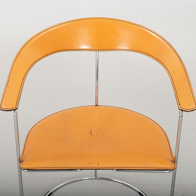 A SET OF SIX ARMCHAIRS BY ARRBEN ITALY.