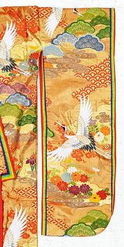 Bröllopskimono 'Uchikake', Japan, 1900-talets senare del.