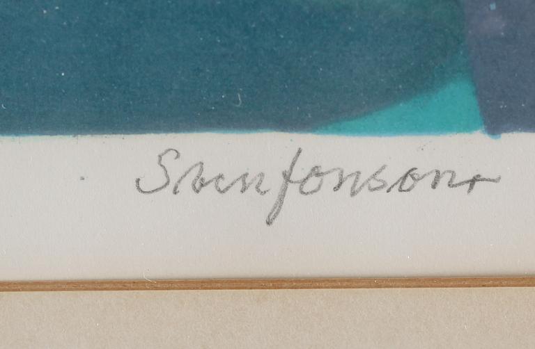 SVEN JONSON, färglitografi, signerad och numrerad 230/330.