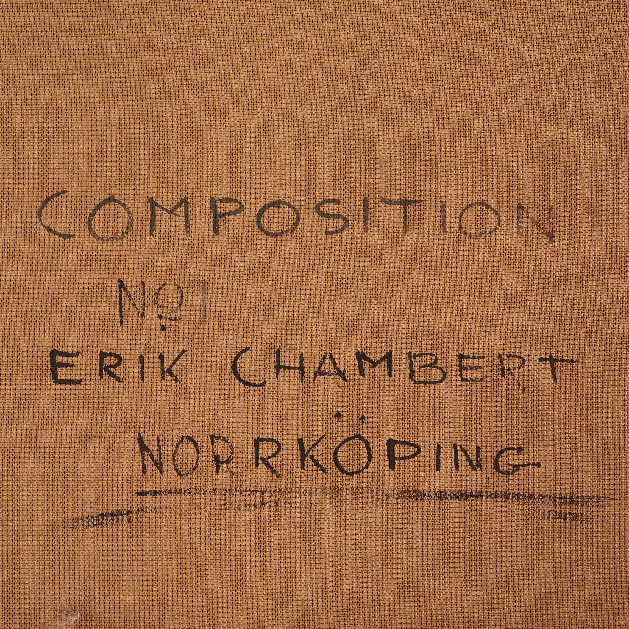 Erik Chambert, ”Composition no 1/Biskopen”.