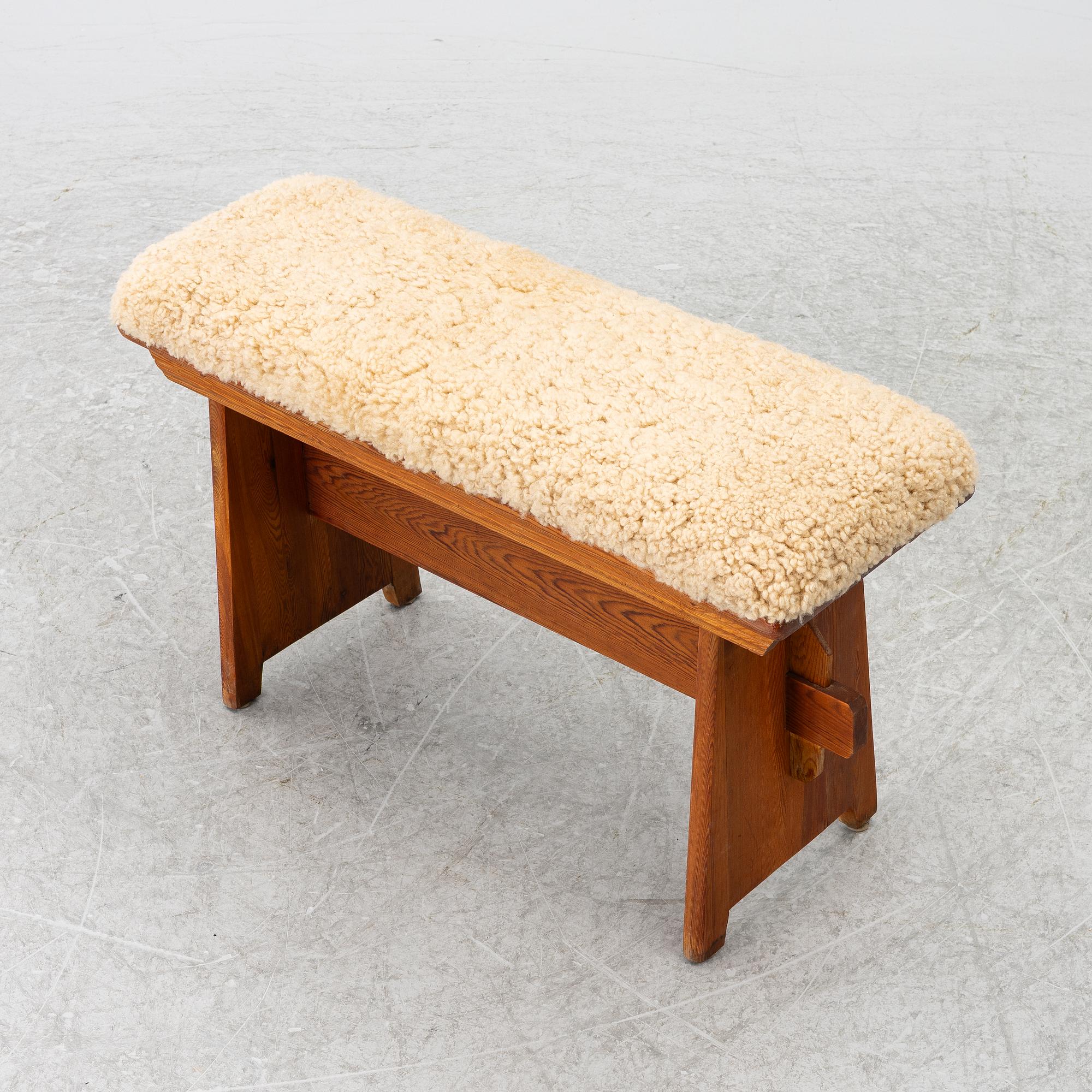 Bench of the trestle type, 20th century.