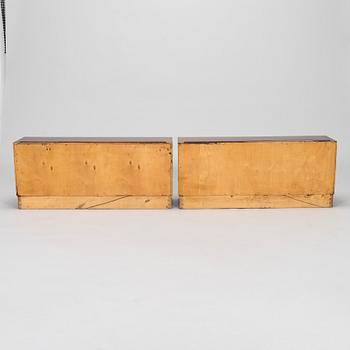 Aino Aalto, two  stackable elements for  bookshelf / bookcabinet model 412, for O.Y. Huonekalu- ja Rakennustyötehdas A.B.