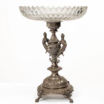 Presentation bowl, silver and glass, Carl Ohlsson, Karlskrona (1908–1926 (1931)).