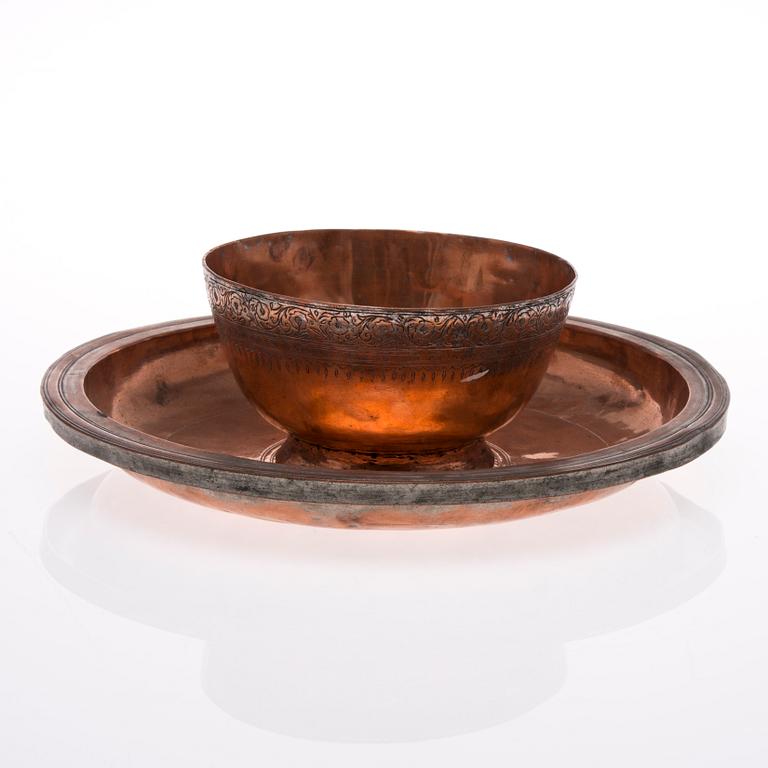 KÄRL, 2 st, koppar, Mellanöstern, 1900-talets början.
