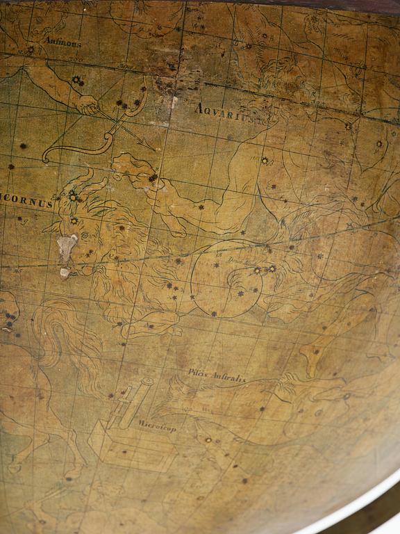 A celestial globe by A. Åkerman (manufacturer of globes in Uppsala 1759-78), 1766.