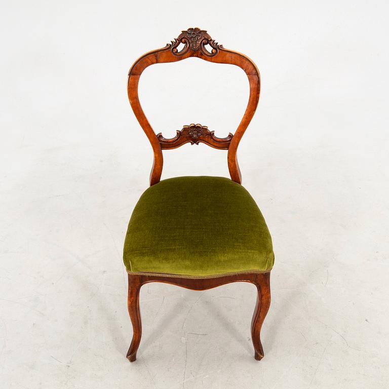 Ladies' writing desk and chair, late 19th-century Rococo Revival.
