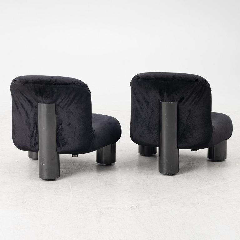 Cini Boiri, armchairs, a pair, "Botolo", Arflex, Italy.