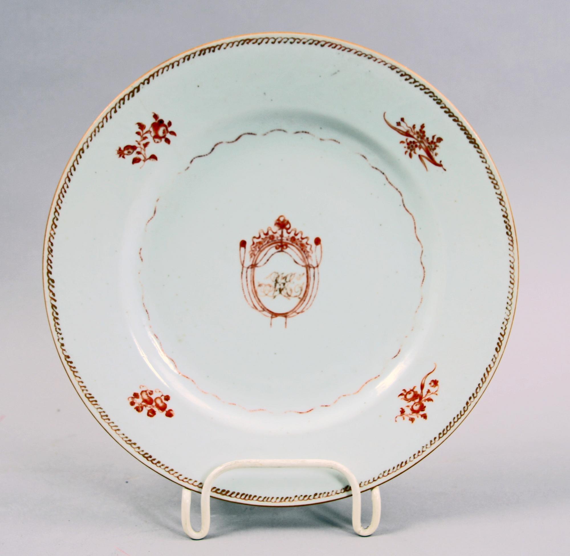 TALLRIK, porslin. Kina, 1700-talets mitt.