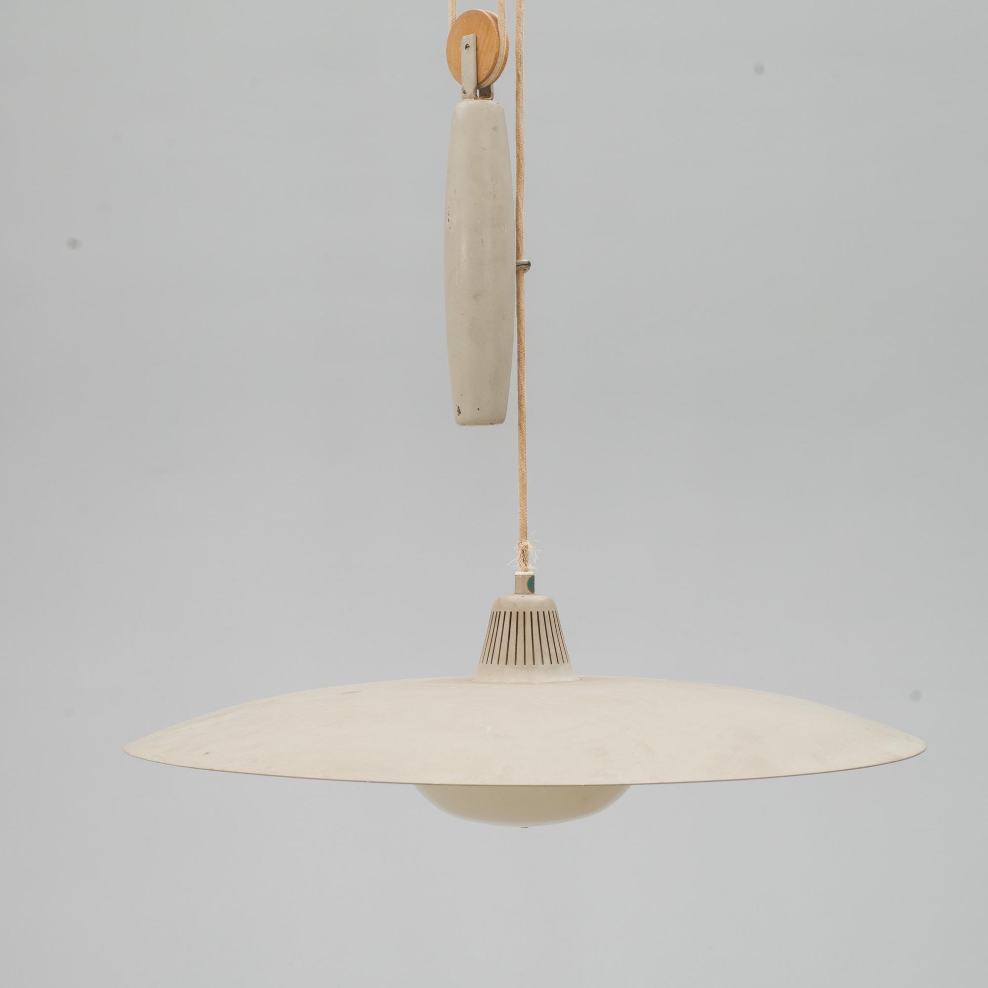 TAKLAMPA, troligen Boréns, 1900-talets mitt. Diam c:a 60 cm.