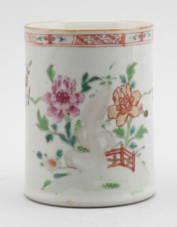 MUGG, porslin, Kina, Qianlong 1736-1795.