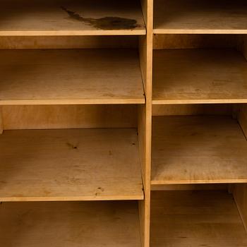 A birch venereed cabinet, 1930's.