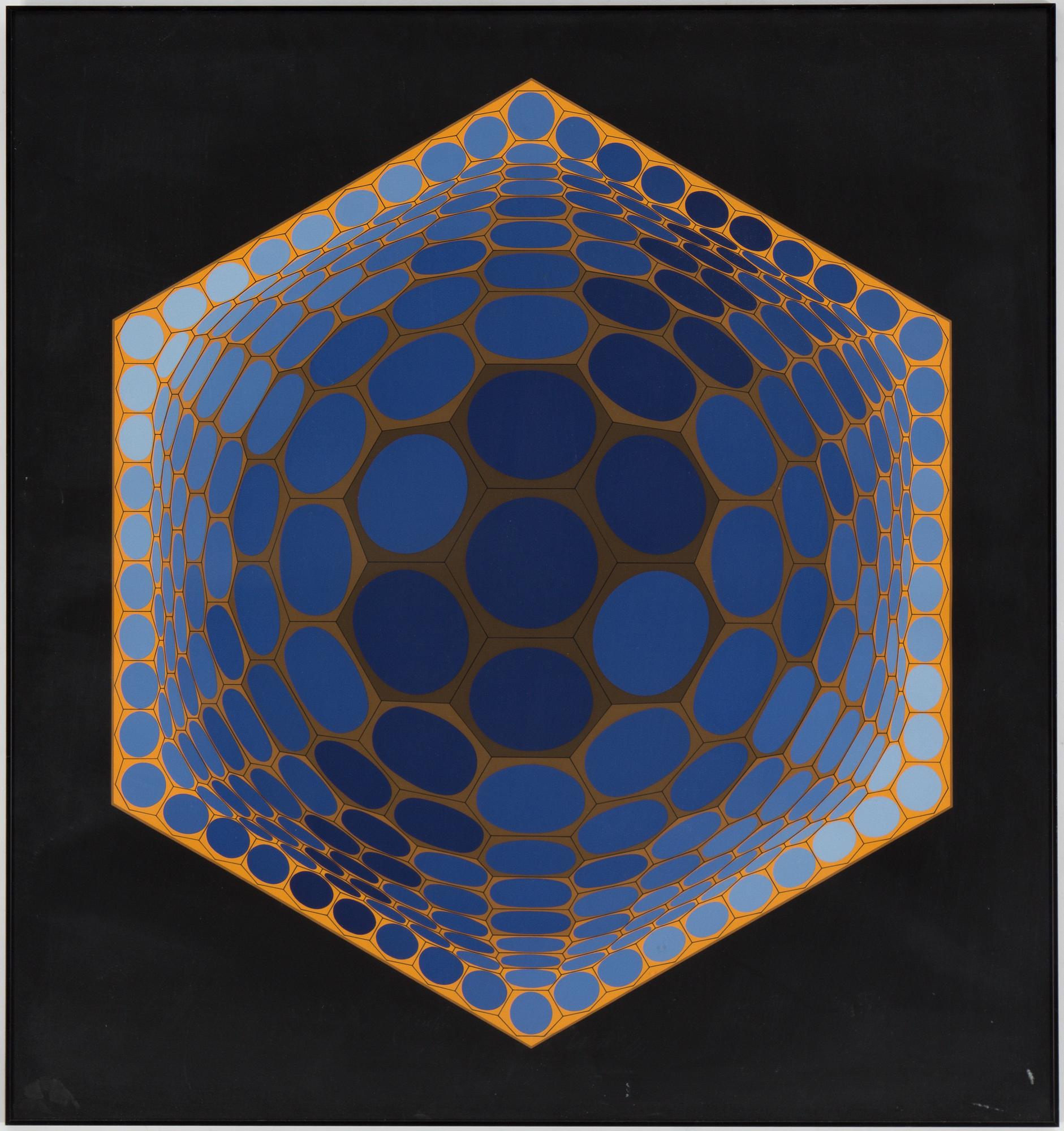 VICTOR VASARELY, silk screen, signed, edition 215/250.