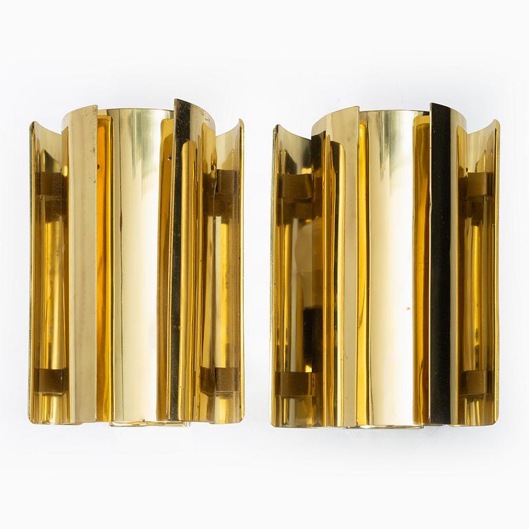 Wall lamps, a pair. Falkenberg's lighting, late 20th century.