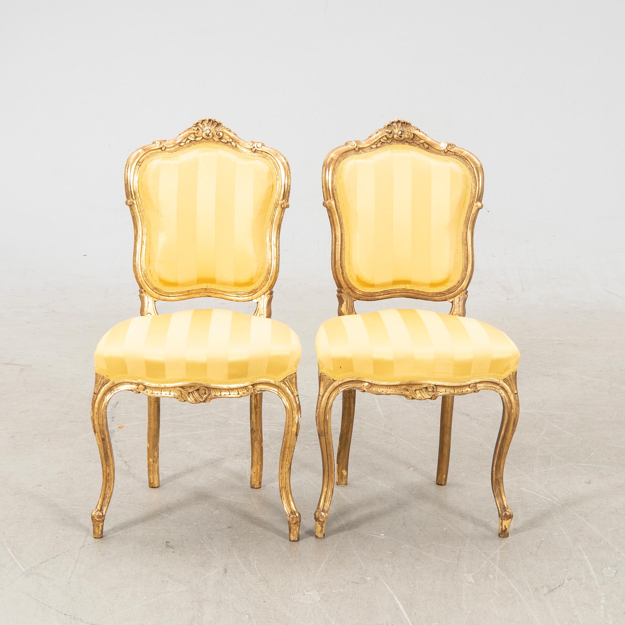 Soffgrupp 5 dlr Rokokostil 1900-talets förta hälft.