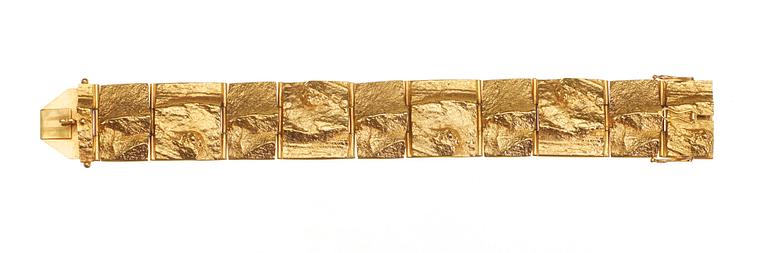 Björn Weckström, A Björn Weckström 18k goldbracelet, Lapponia, Finland.