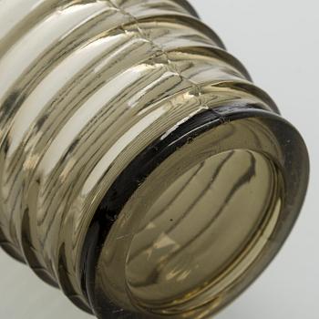 Aino Aalto, set of three  1930s 'Bölgeblick' 4052 drinking glasses for Karhula Glassworks, Finland.