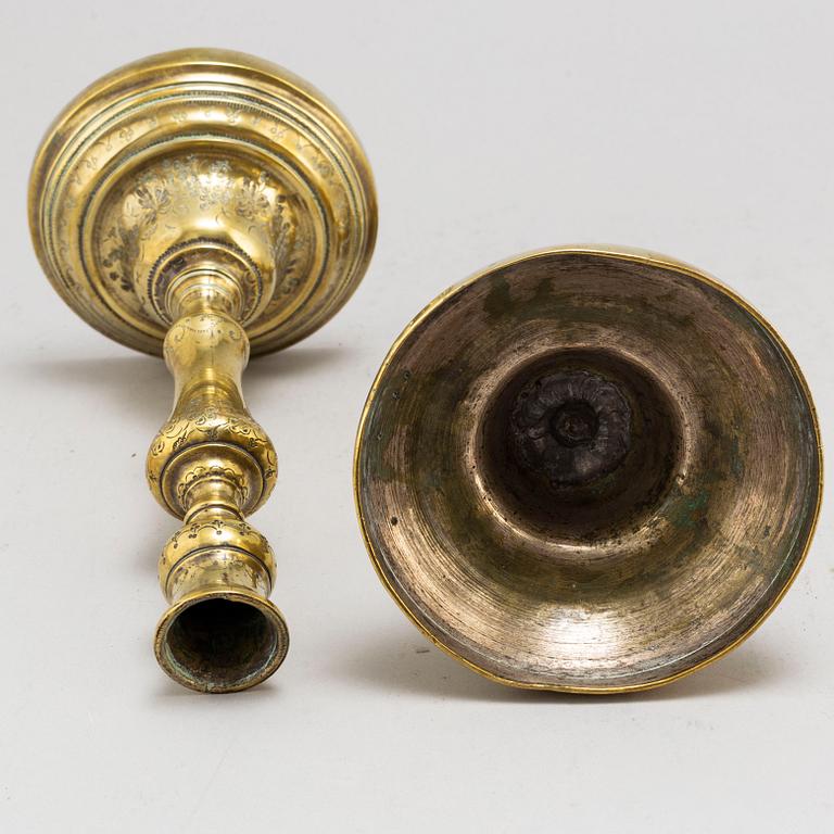LJUSSTAKAR, ett par, Louis XV, 1700-tal.