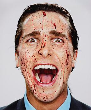 170. Martin Schoeller, "Christian Bale with Blood; New York, NY", 2000.