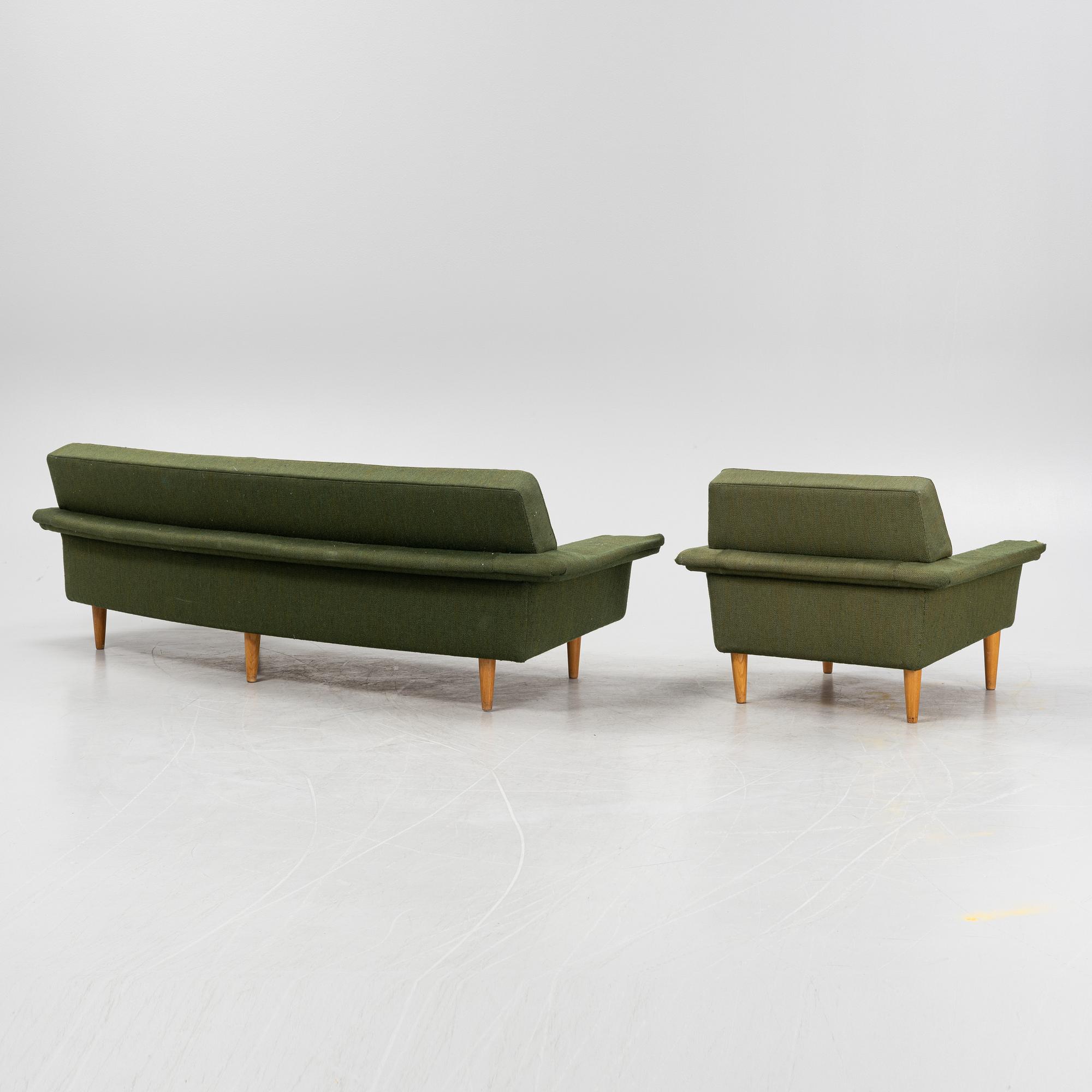 A sofa and easy chair by Johannes Andersen, 'Drott', Trensum. 1960-70s.