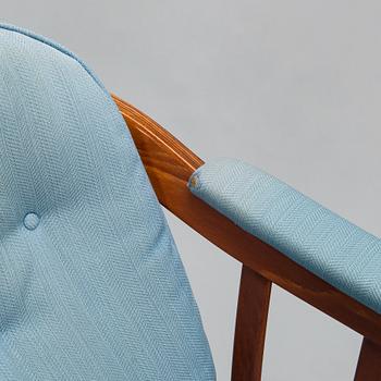 A pair of Swedish 'Andorra' easy chairs, Bröderna Andersson, Ekenässjön AB, latter half of the 20th century.