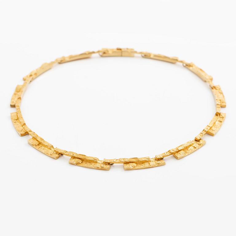 Björn Weckström, collier "Tundra", 18K guld, Finland. För Lapponia.
