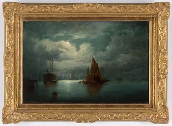 DAVID JAMES, oil on canvas, signed and dated 1884.