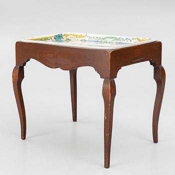 A Swedish rococo tea table with an associated top, 18th and 20th century.