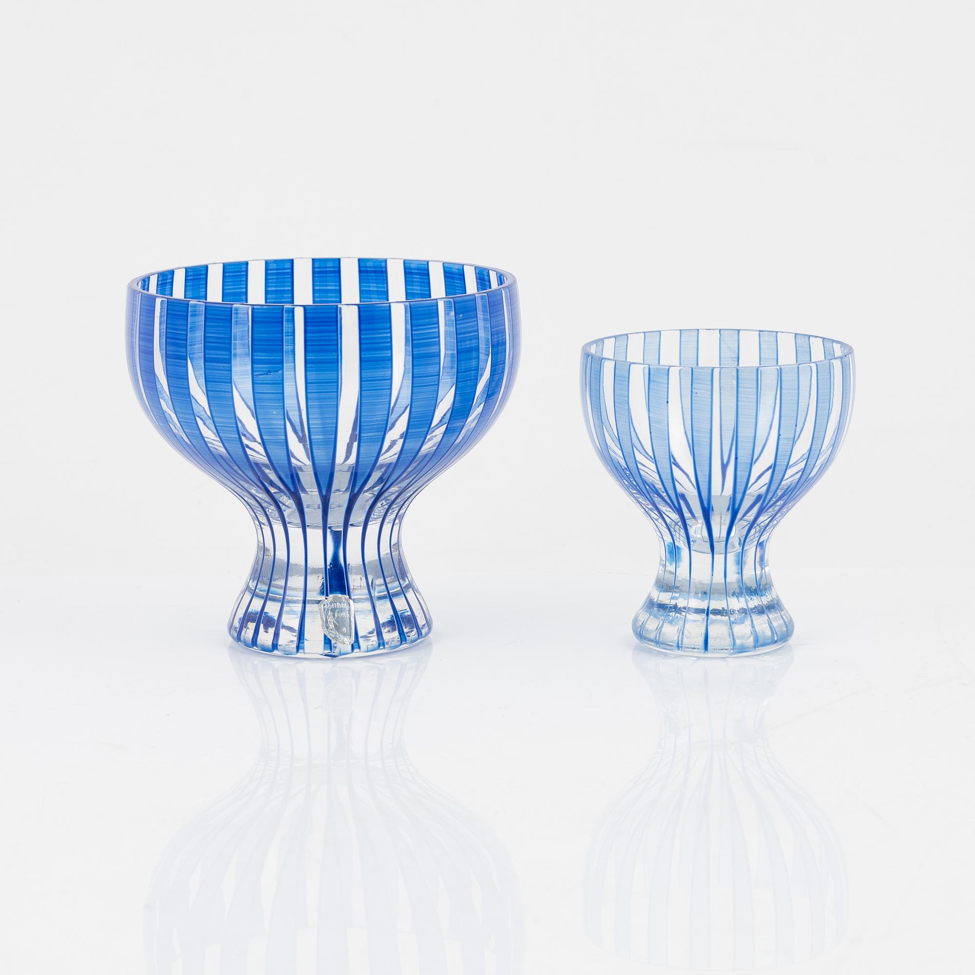 A set of eight 'Strikt' glasses, Johansfors, 1950's.