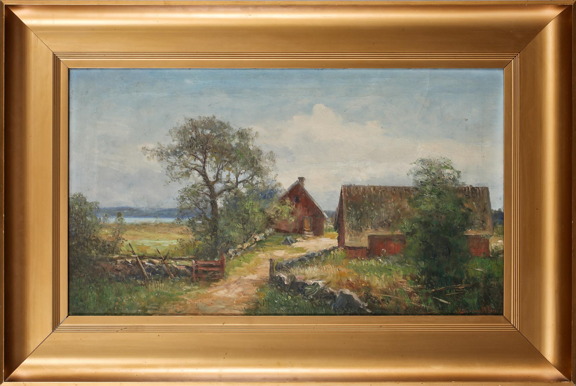 SEVERIN NILSSON, olja på duk, signerad.