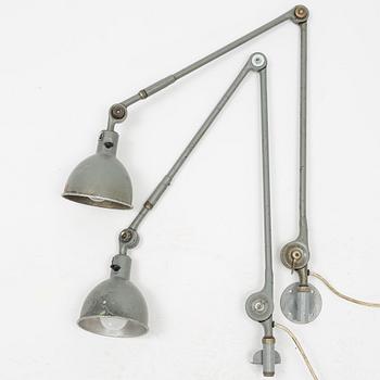 A pair of wall lights, PeFeGe, mid 20th Century.