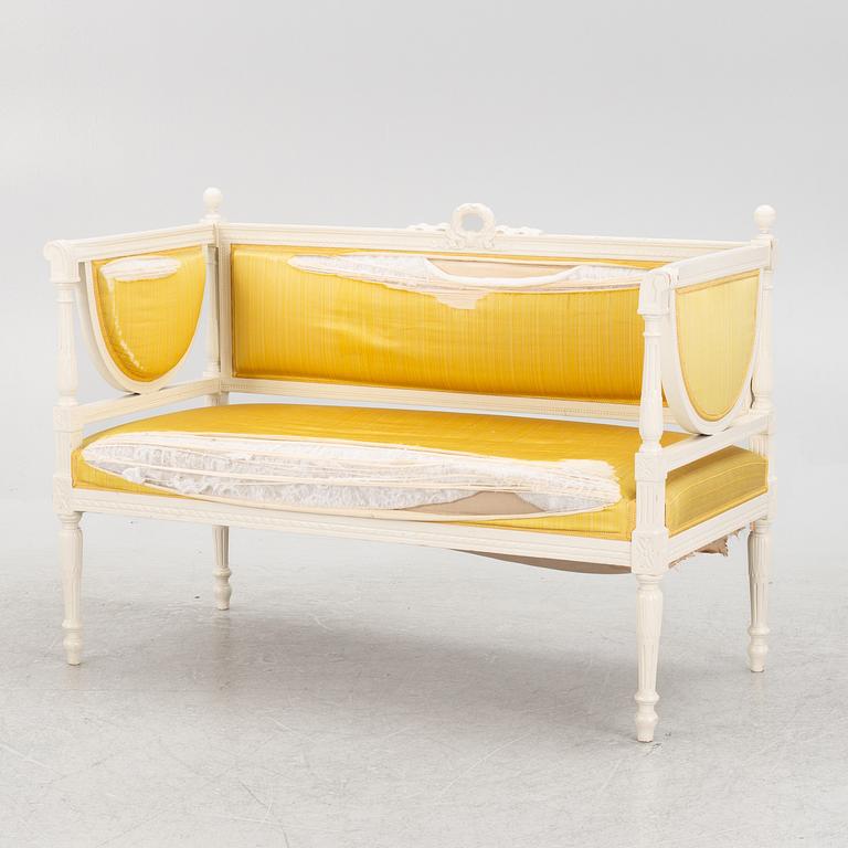 A Gustavian style sofa, 20th Century.