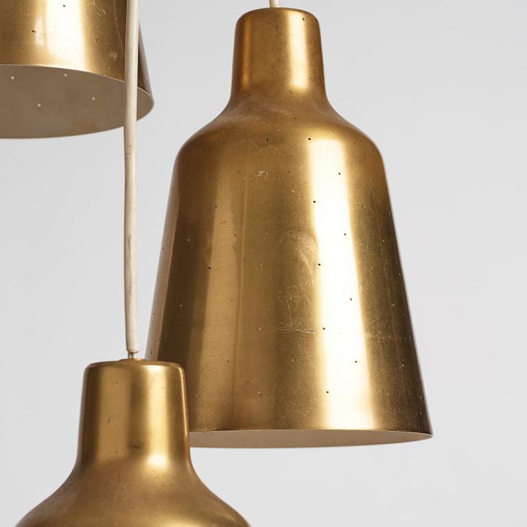 Hans Bergström, a ceiling lamp, model "40" ateljé Lyktan, Sweden 1940-50s.