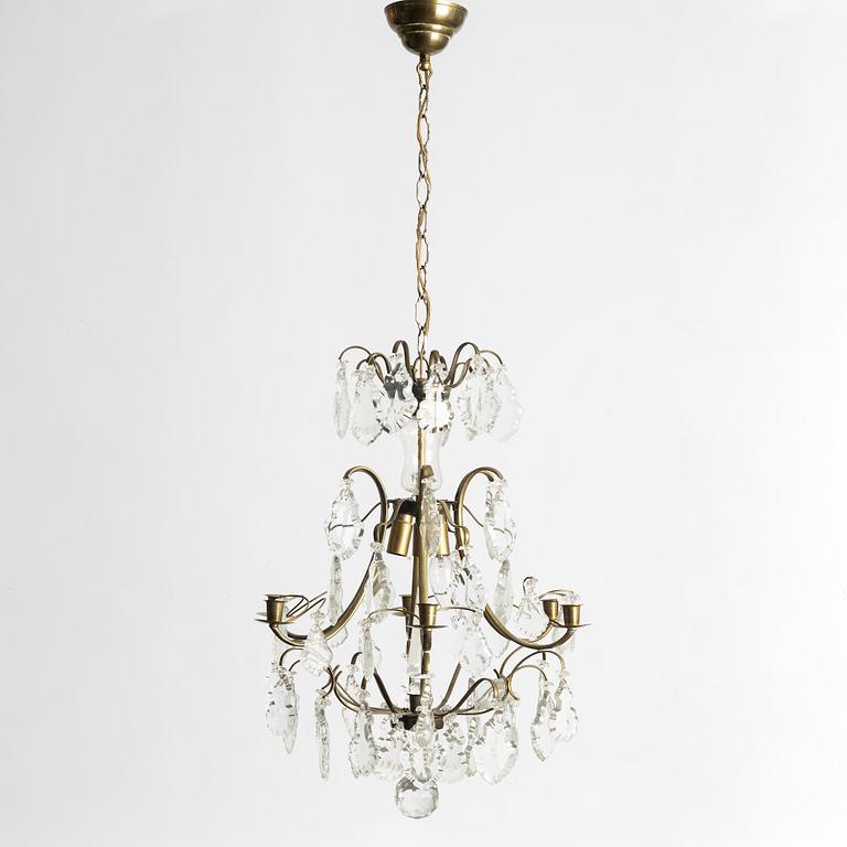 Chandelier, Rococo style, 20th century.
