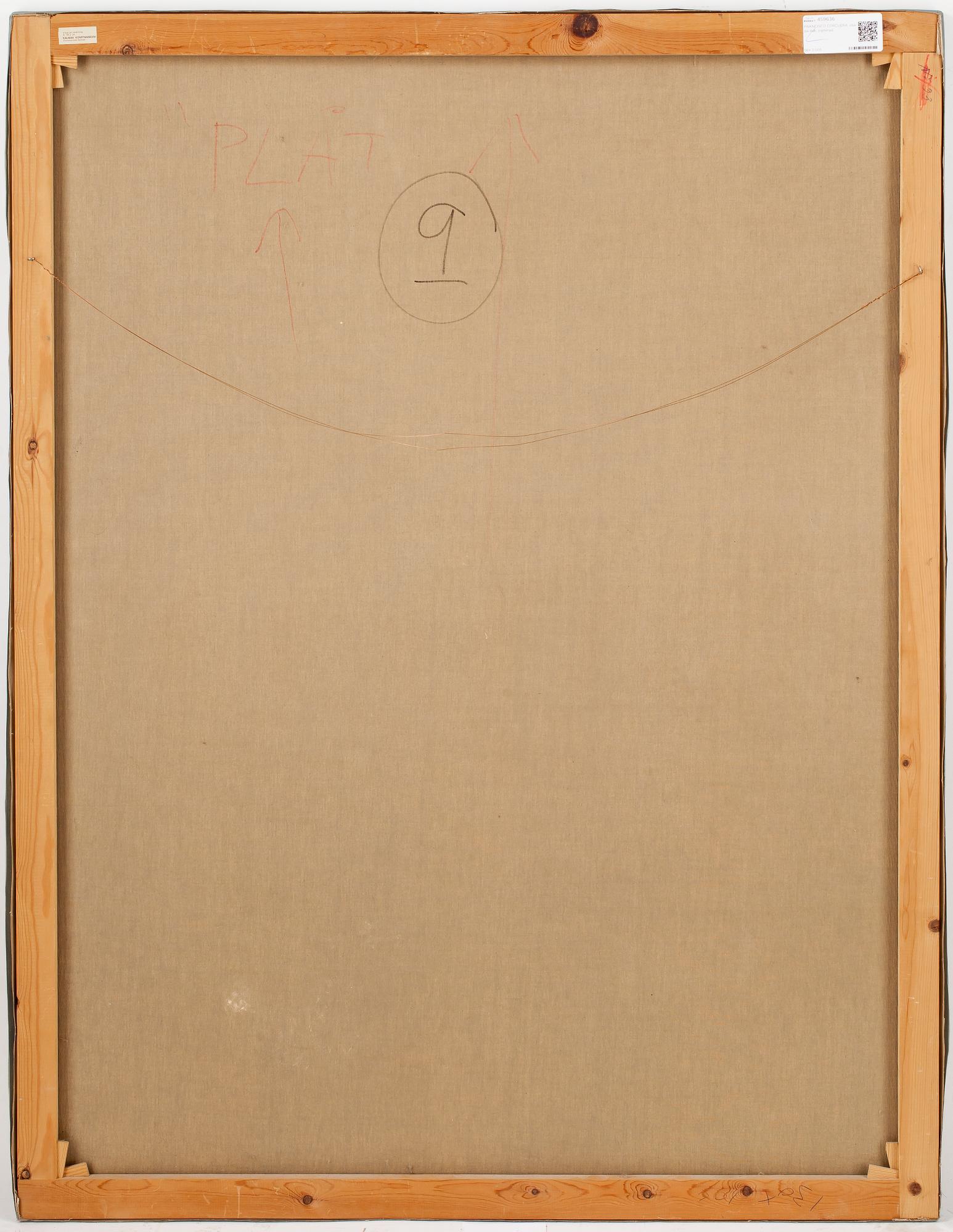 FRANCISCO CORCUERA, olja på duk, signerad o daterad -76.